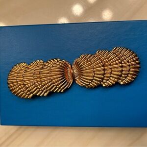 Seashell Belt Buckle 1982 Vtg Jeanne Bouchever